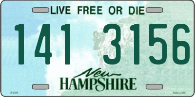 NH license plate 1413156