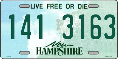 NH license plate 1413163