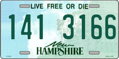 NH license plate 1413166