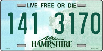 NH license plate 1413170
