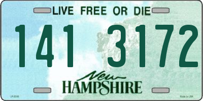 NH license plate 1413172