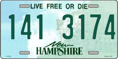 NH license plate 1413174