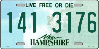 NH license plate 1413176