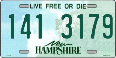 NH license plate 1413179