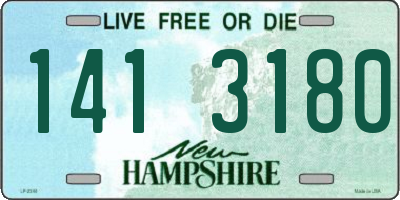 NH license plate 1413180