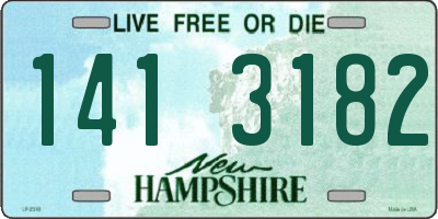 NH license plate 1413182