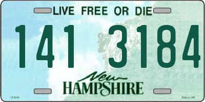 NH license plate 1413184