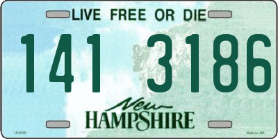 NH license plate 1413186