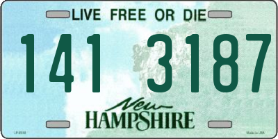 NH license plate 1413187