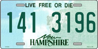 NH license plate 1413196
