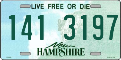 NH license plate 1413197