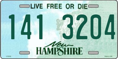 NH license plate 1413204