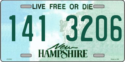 NH license plate 1413206