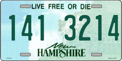 NH license plate 1413214