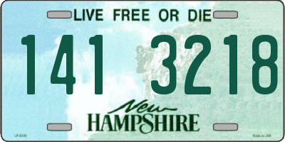 NH license plate 1413218
