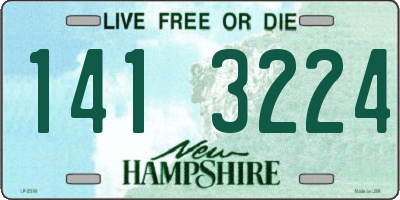 NH license plate 1413224