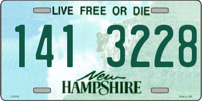 NH license plate 1413228