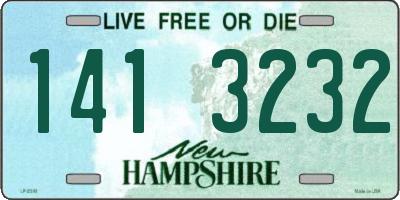 NH license plate 1413232
