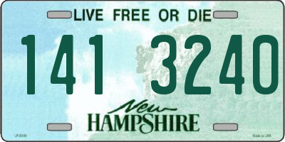 NH license plate 1413240