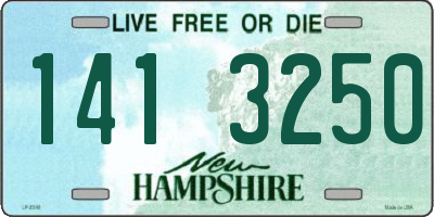 NH license plate 1413250