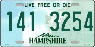 NH license plate 1413254