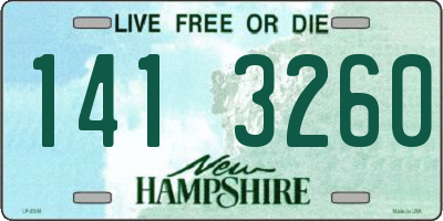 NH license plate 1413260