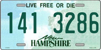 NH license plate 1413286