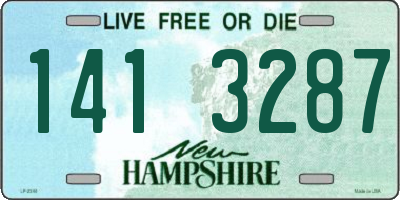 NH license plate 1413287