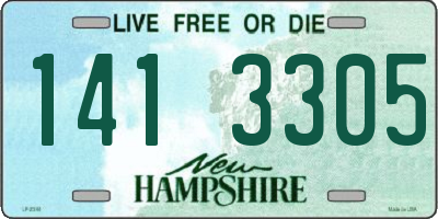 NH license plate 1413305