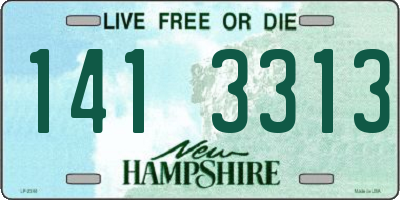 NH license plate 1413313
