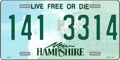 NH license plate 1413314