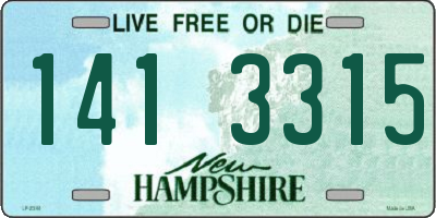 NH license plate 1413315