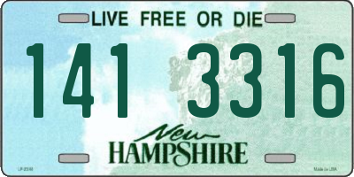 NH license plate 1413316