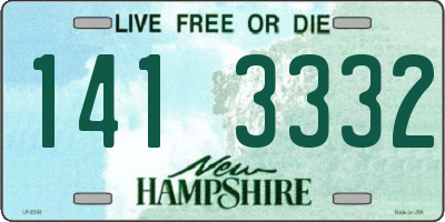 NH license plate 1413332