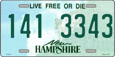 NH license plate 1413343