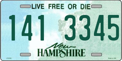 NH license plate 1413345