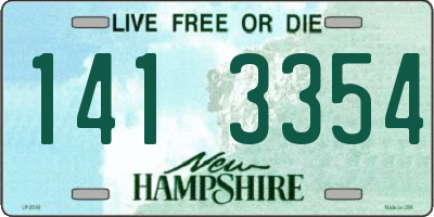 NH license plate 1413354