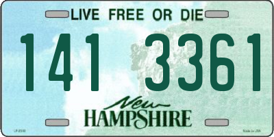 NH license plate 1413361
