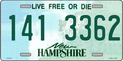 NH license plate 1413362