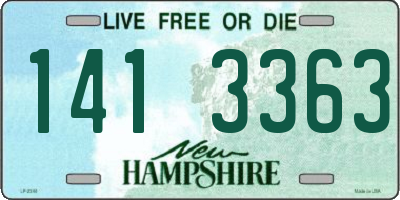 NH license plate 1413363