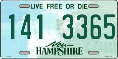 NH license plate 1413365