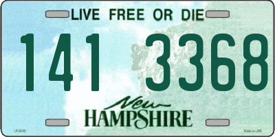 NH license plate 1413368