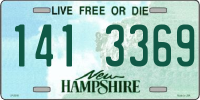 NH license plate 1413369