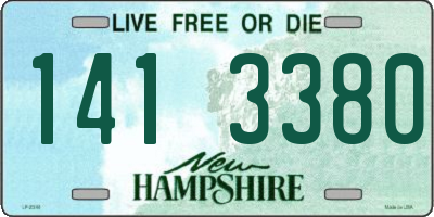 NH license plate 1413380