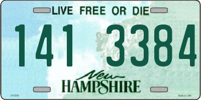 NH license plate 1413384
