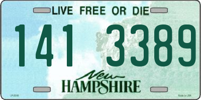 NH license plate 1413389