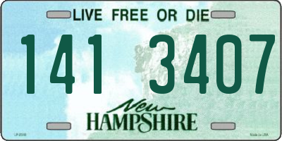 NH license plate 1413407