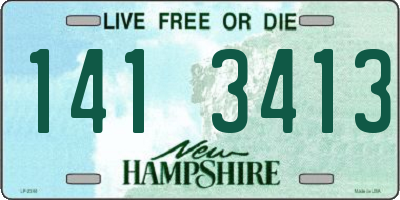 NH license plate 1413413