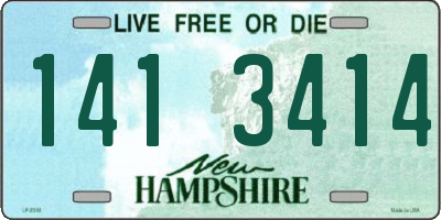 NH license plate 1413414