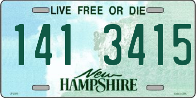 NH license plate 1413415